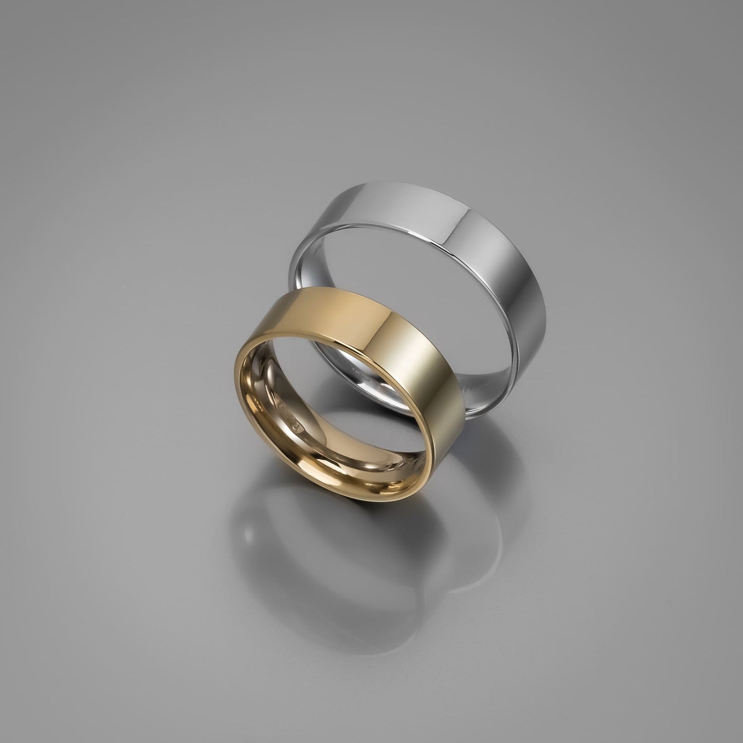 Άνετη επίπεδη χρυσή βέρα γάμου 5.5mm, Glamour Dainty Jewels, Άλιμος.