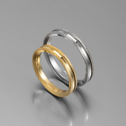 Άνετη σφυρήλατη χρυσή βέρα γάμου 3.5mm, Glamour Dainty Jewels, Άλιμος.