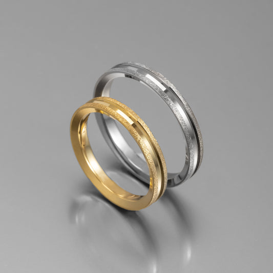 Άνετη σφυρήλατη χρυσή βέρα γάμου 3.5mm, Glamour Dainty Jewels, Άλιμος.