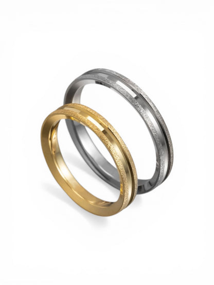Άνετη σφυρήλατη χρυσή βέρα γάμου 3.5mm, Glamour Dainty Jewels, Άλιμος.
