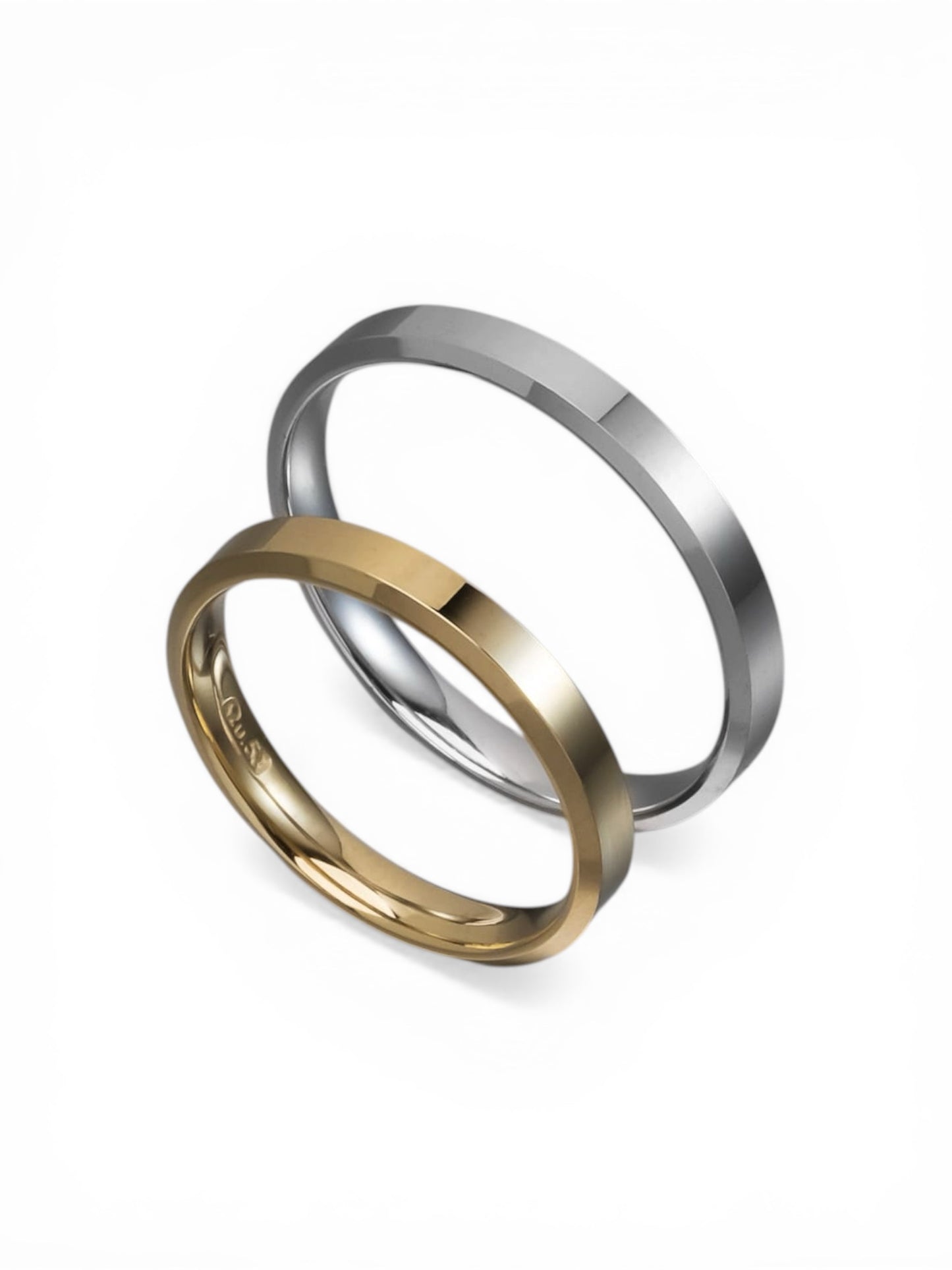 Άνετη χρυσή βέρα γάμου Knife Edge 3mm, Glamour Dainty Jewels, Άλιμος.