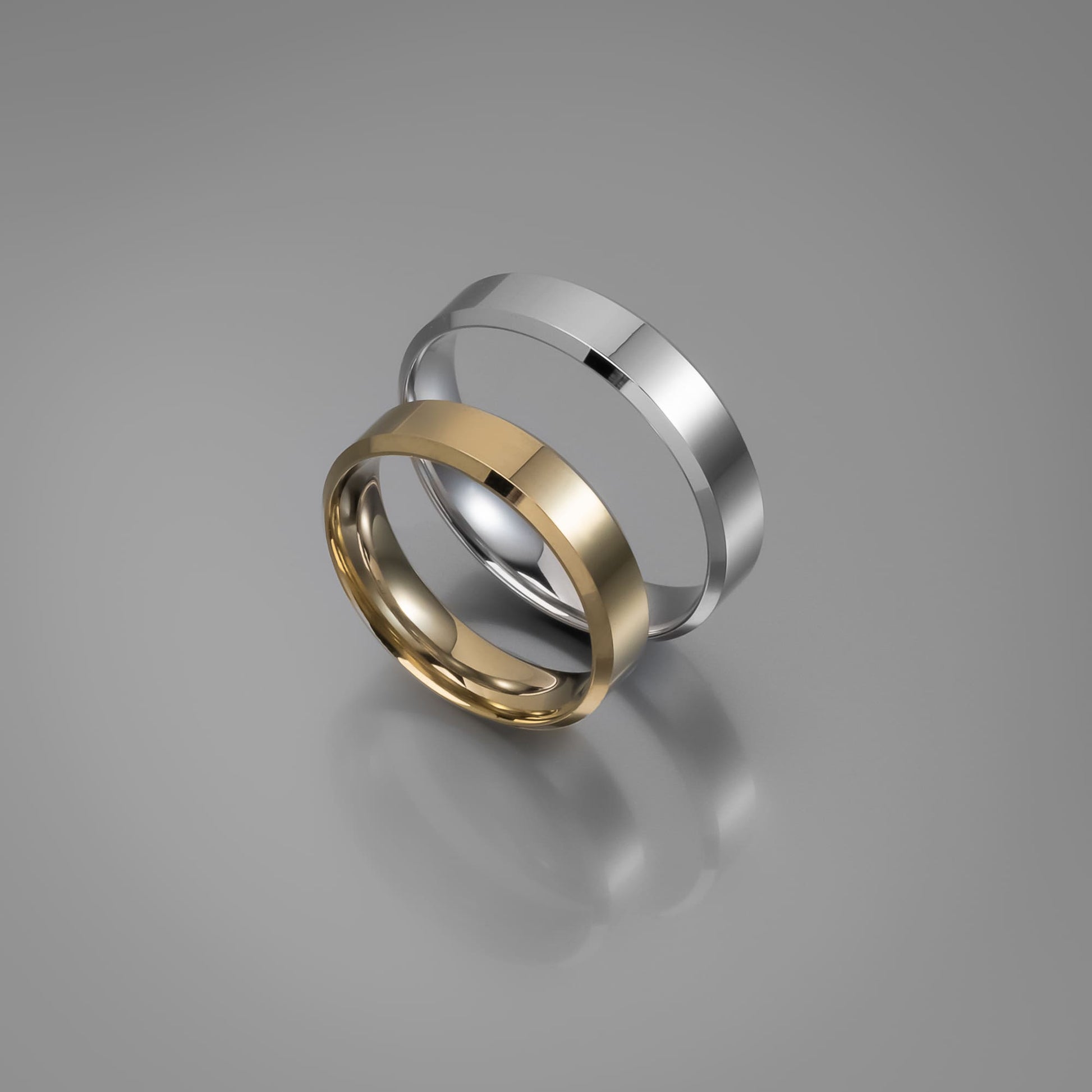 Άνετη χρυσή βέρα γάμου Knife Edge 5mm, Glamour Dainty Jewels, Άλιμος.