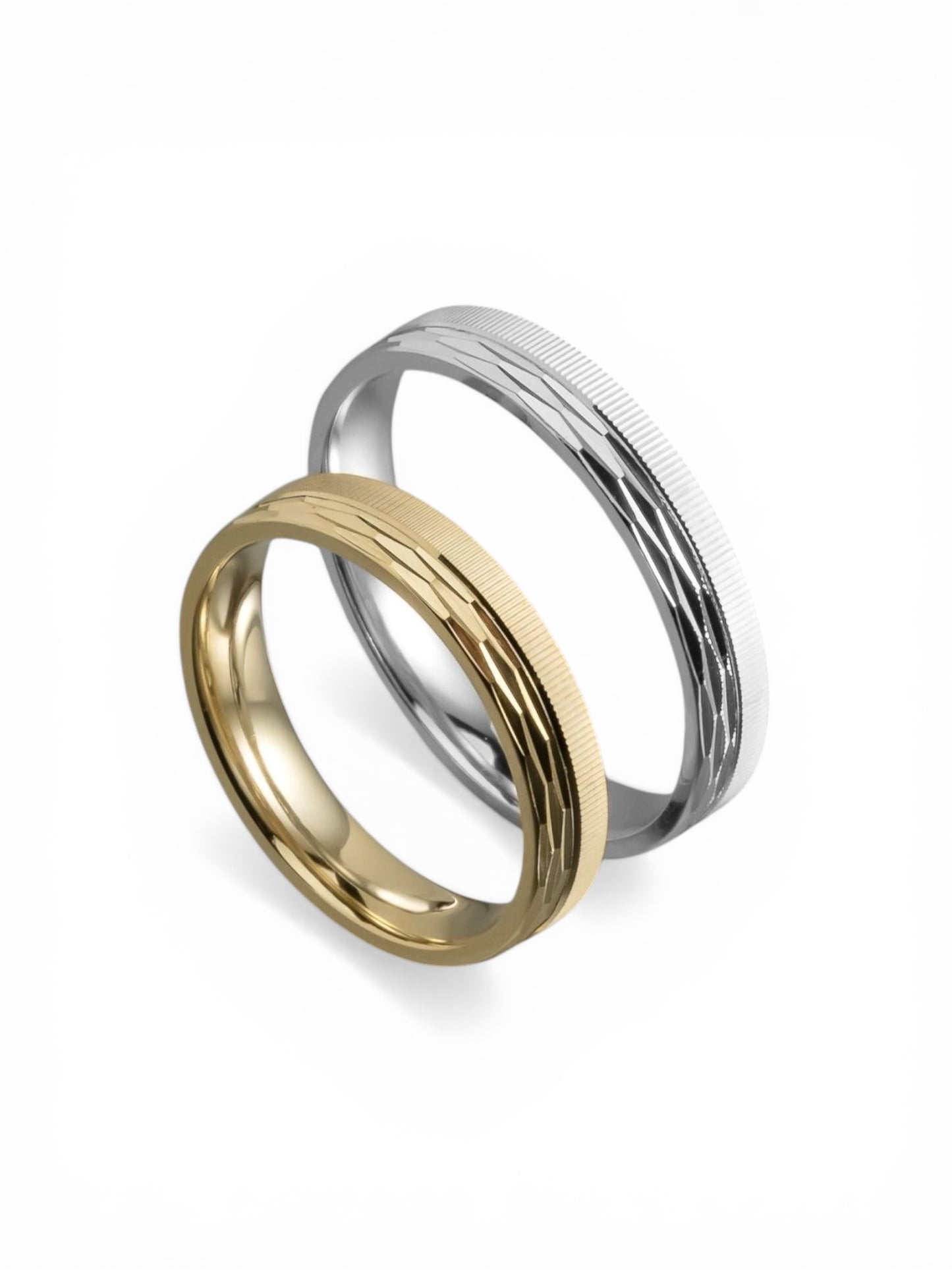 Κομψή χρυσή βέρα γάμου 4mm, Glamour Dainty Jewels, Άλιμος.