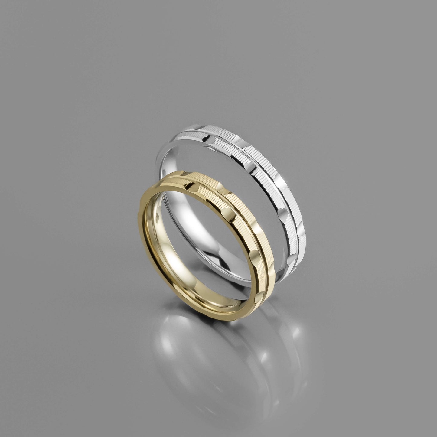 Μοντέρνα χρυσή βέρα γάμου 3.5mm, Glamour Dainty Jewels, Άλιμος.