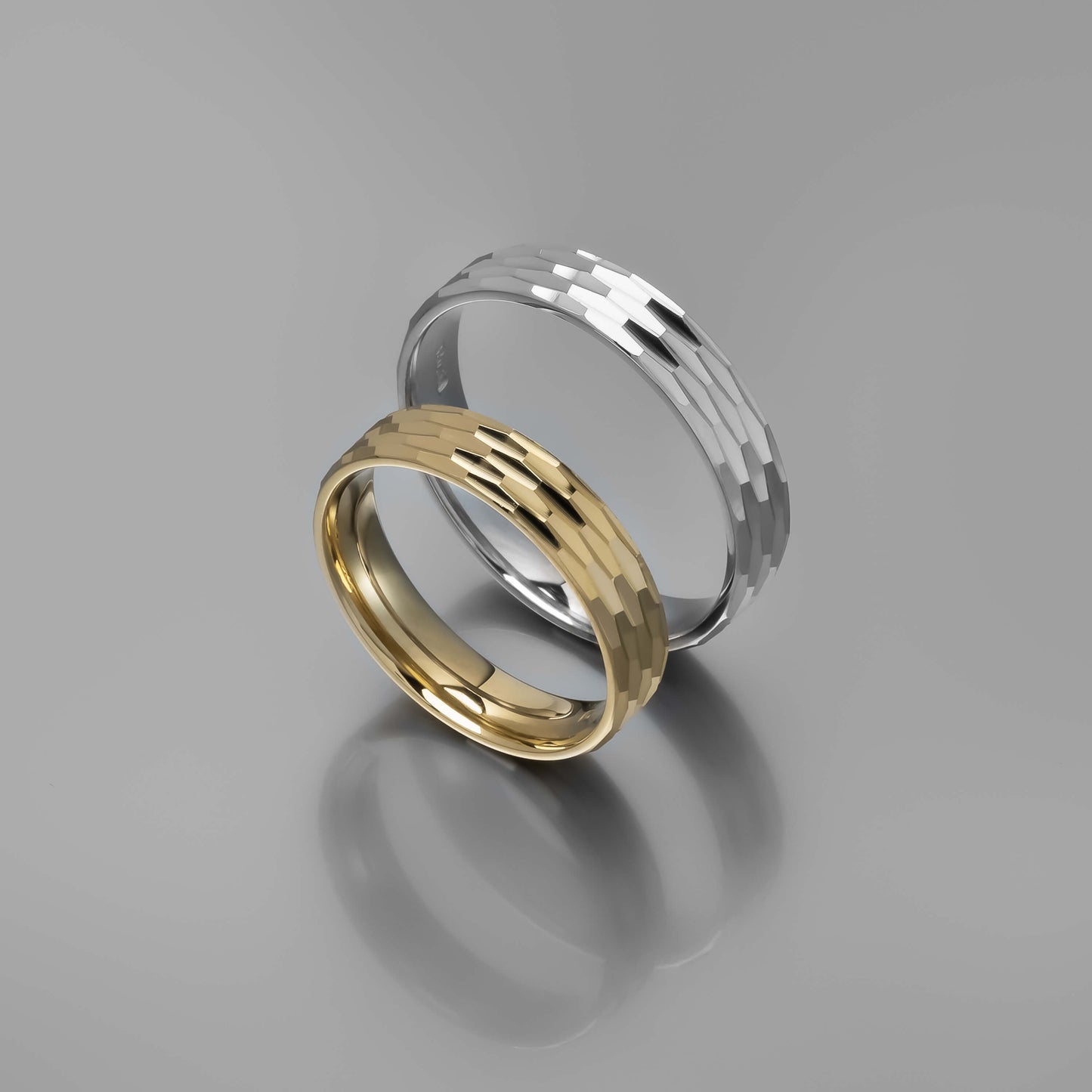 Μοντέρνα χρυσή βέρα γάμου 4.5mm, Glamour Dainty Jewels, Άλιμος.